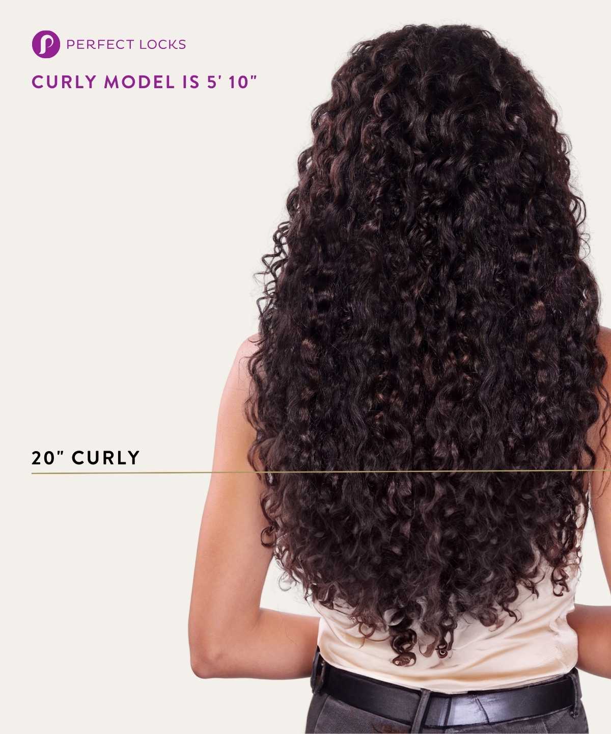 Trama de máquina de cabello teñido rizado
