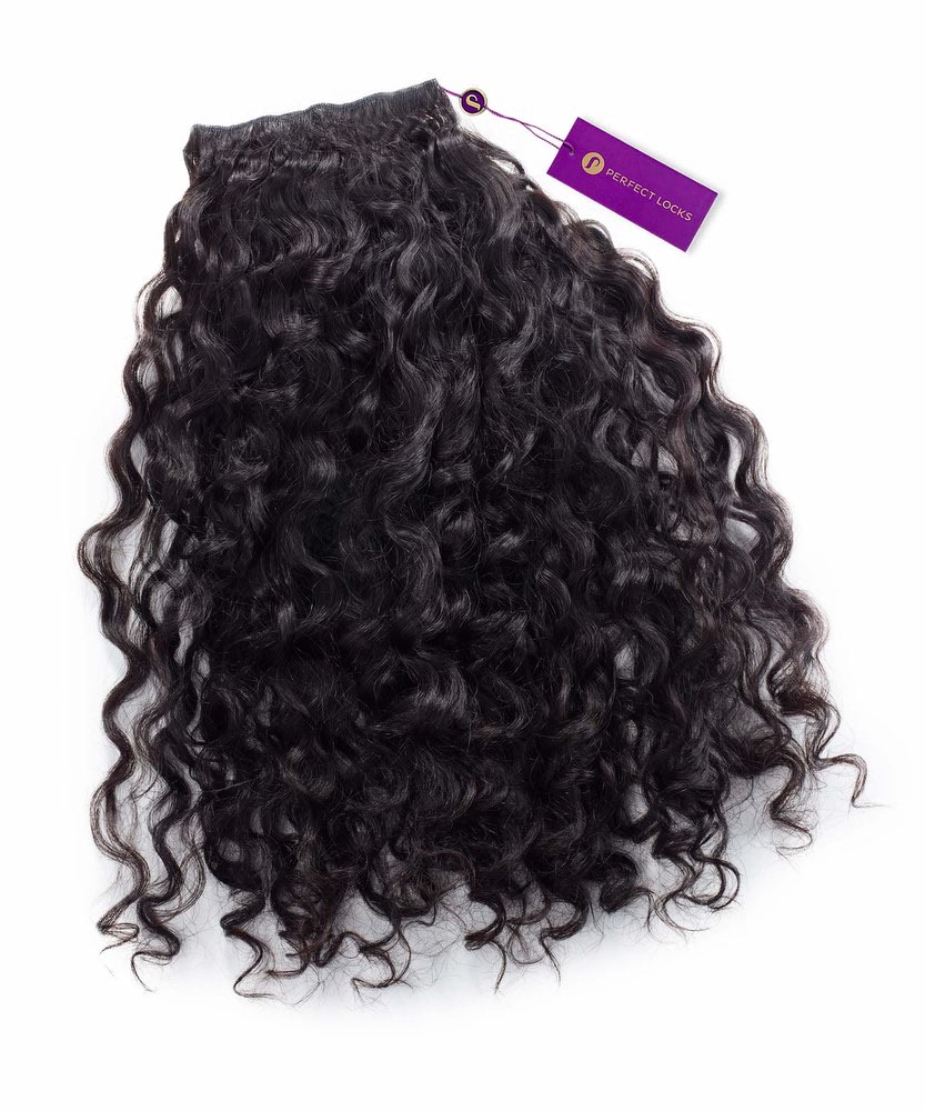 Trama de máquina de cabello virgen rizado