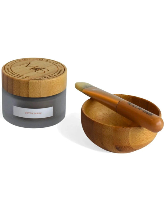 Set de mascarilla desintoxicante y cuenco de bambú