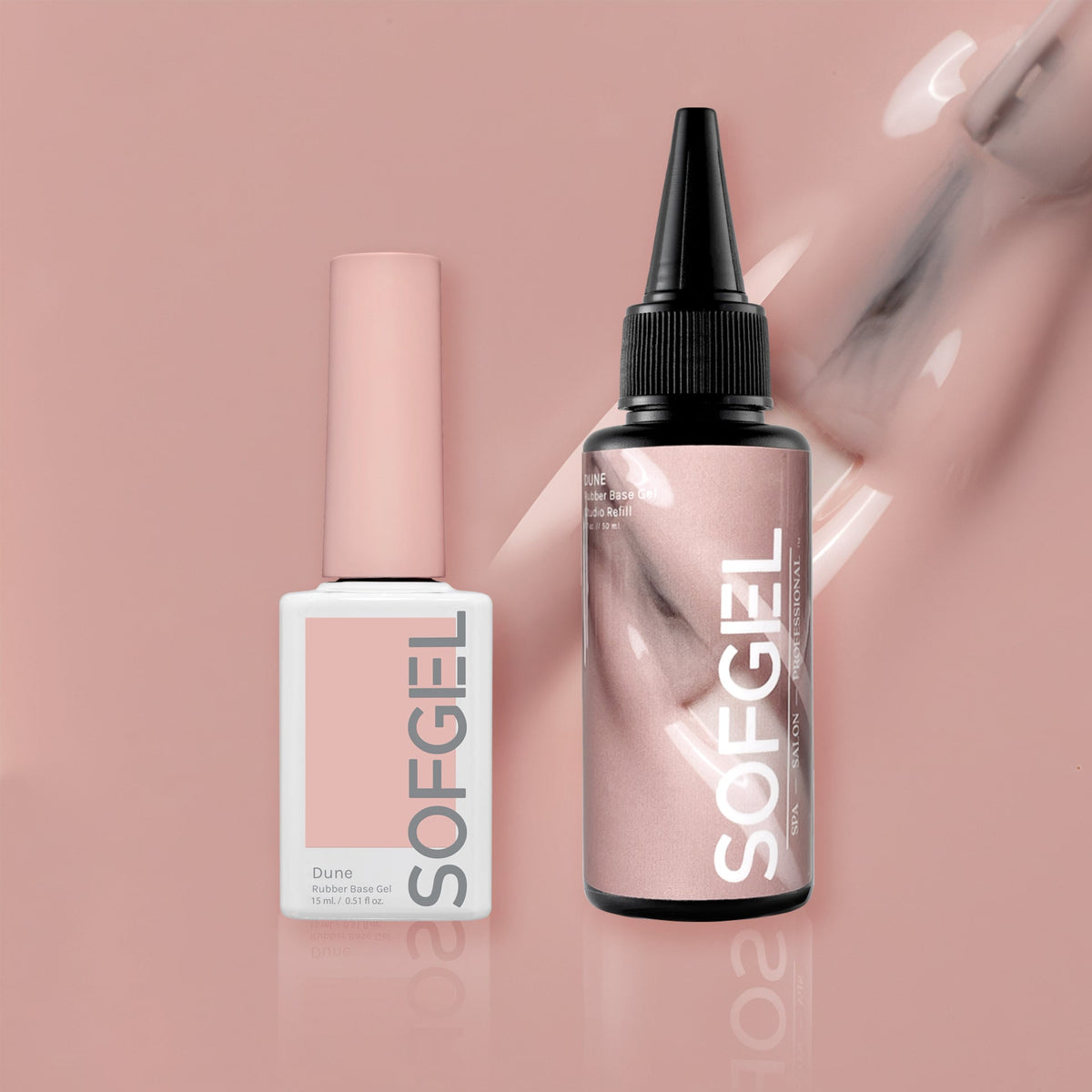 DUNE Rubber Base Gel Bundle | Studio Refill + 15ml Bottle