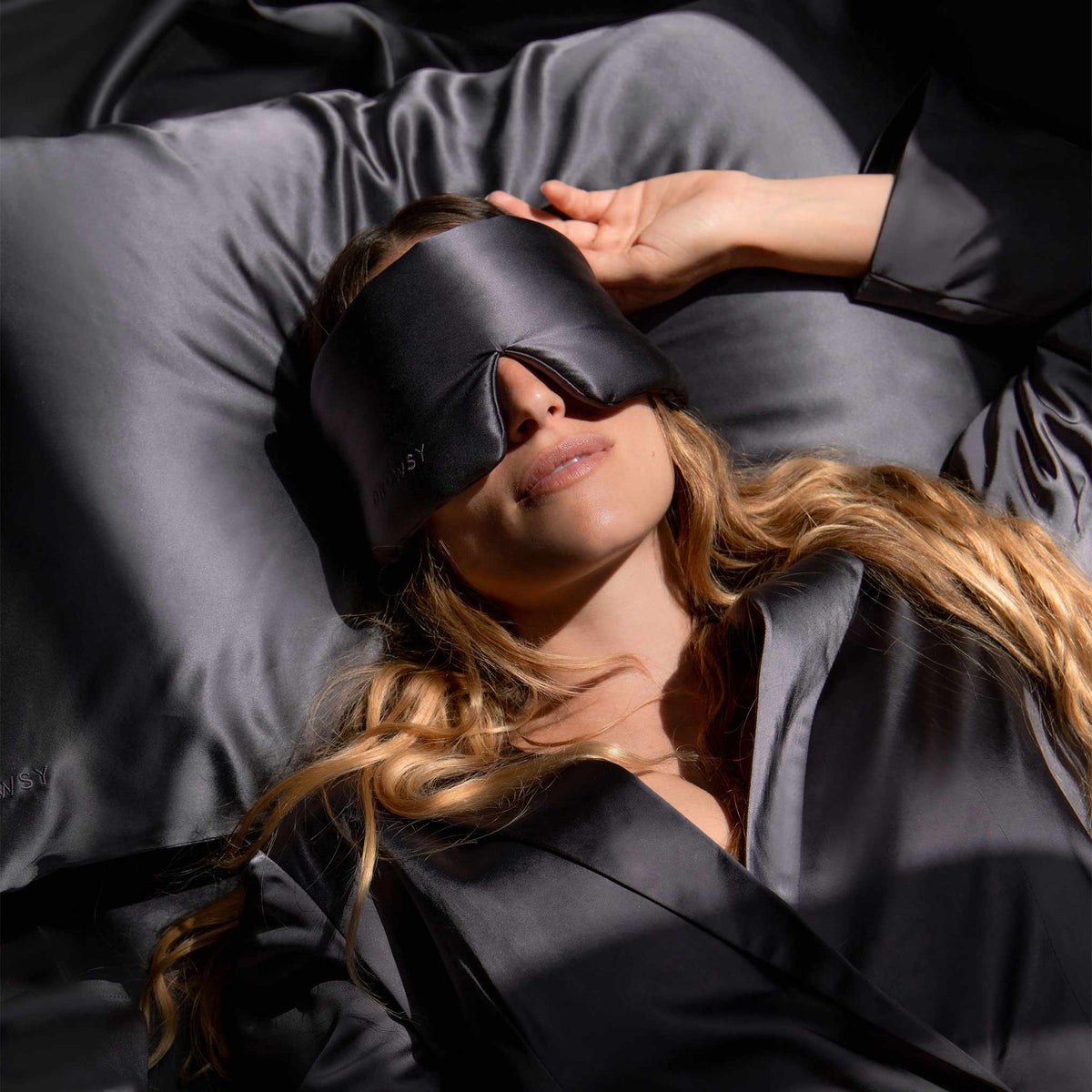 Funda de almohada de seda Moonlight Shadow