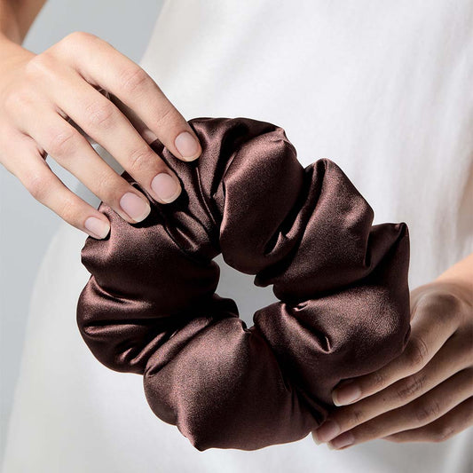 Cocoa Glow - Padded Scrunchie