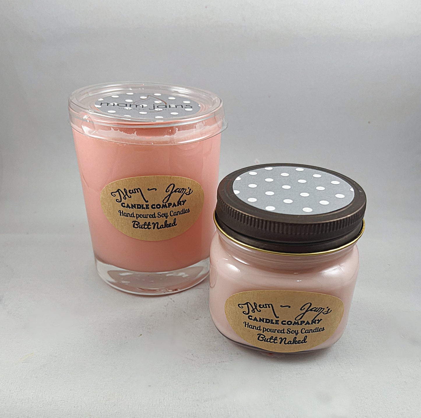 Bougie au soja Butt Naked – Senteur tropicale et fruitée | Mam Jam’s