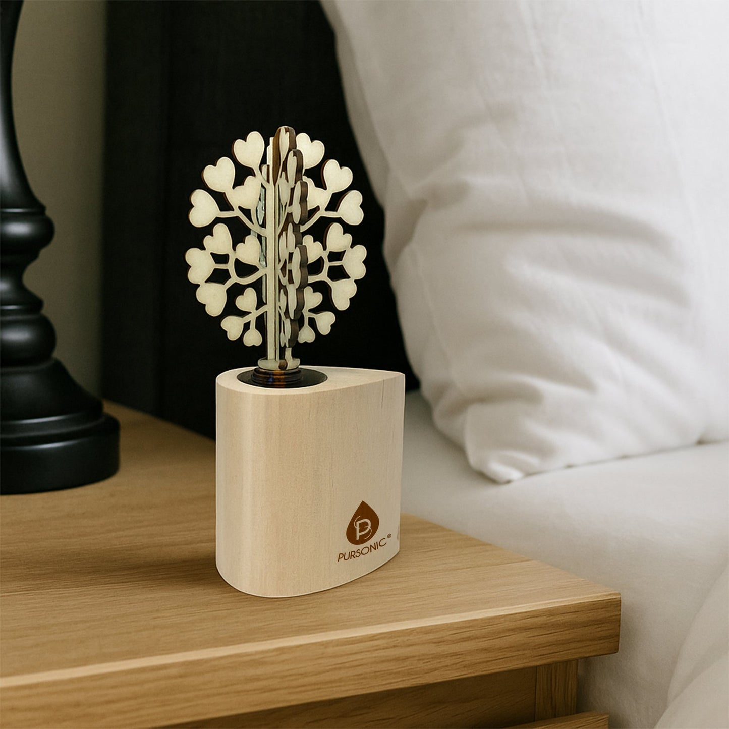 3D Wooden Tree Reed Diffuser with Lavender Essential Oil