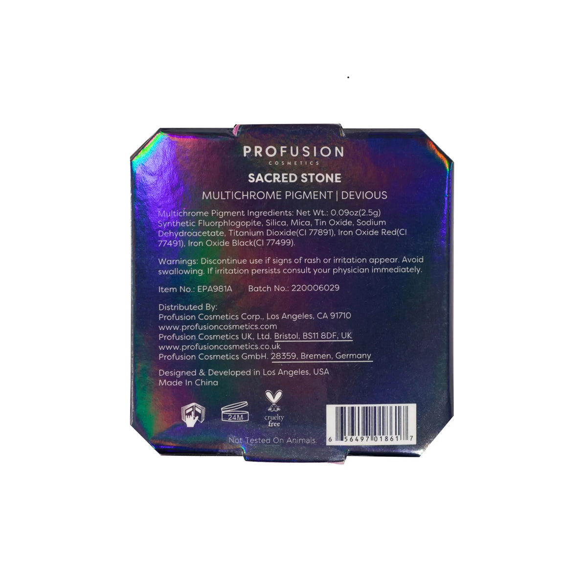 Sombra de ojos con pigmento multicolor Profusion Sacred Stone