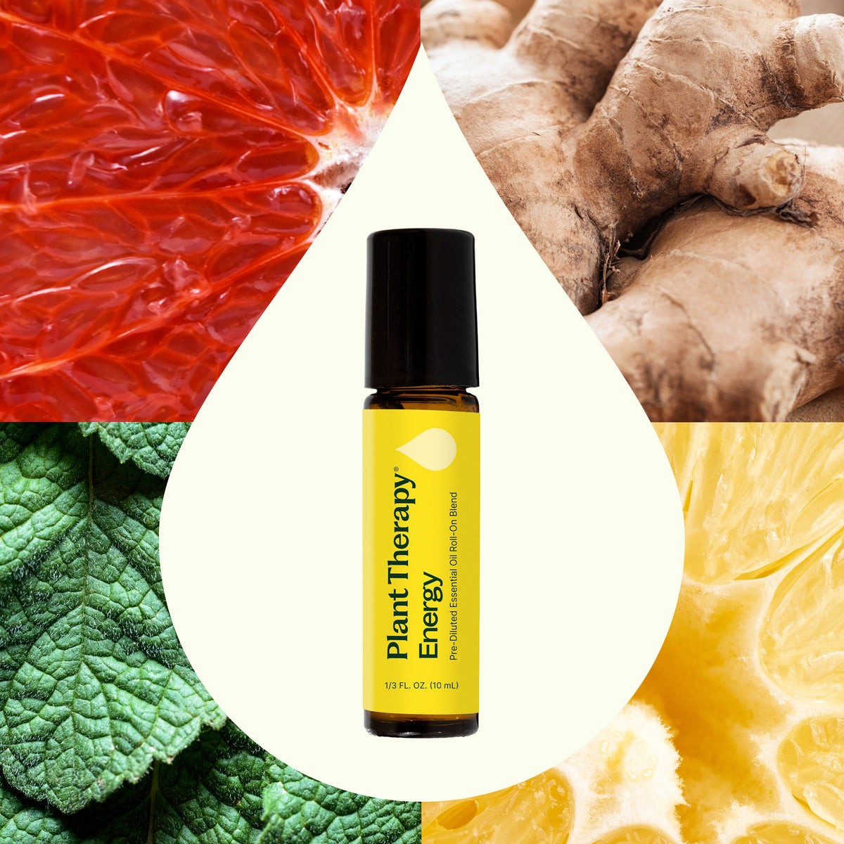 Mezcla de aceites esenciales energéticos prediluidos en roll-on