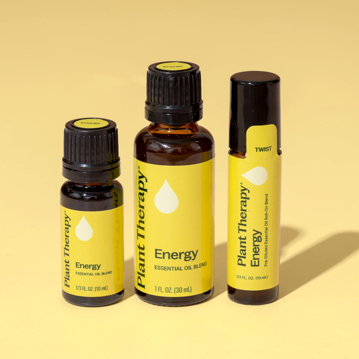 Mezcla de aceites esenciales energéticos prediluidos en roll-on
