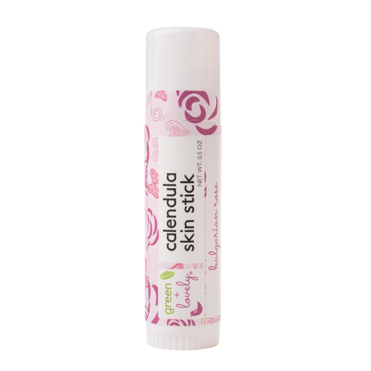 Bulgarian Rose Calendula Skin Stick - Organic Lotion Stick - Travel Size