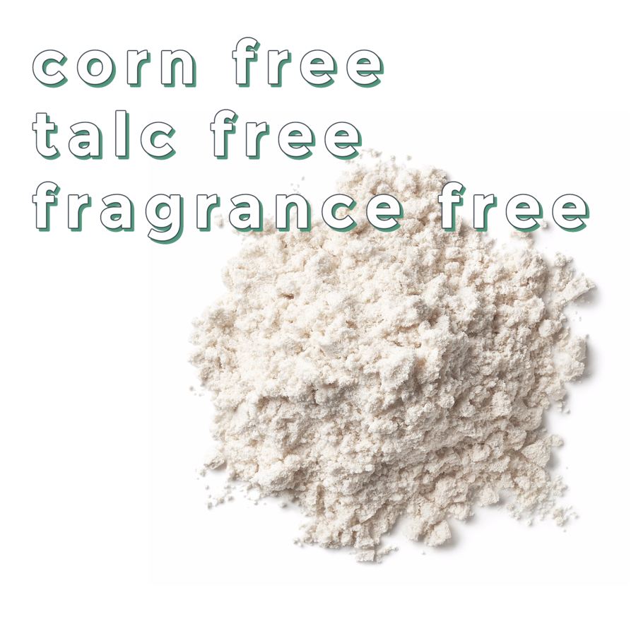 Talco herbal calmante orgánico para bebés Natural Bums - 6 oz
