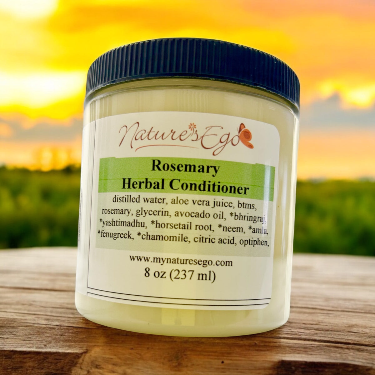 Après-shampoing aux herbes de romarin (tous types de cheveux, locks, bhringraj, amla, yashtimadhu, neem)