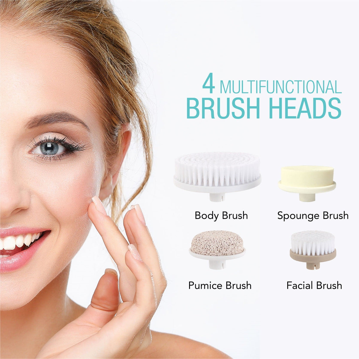 Cepillo de limpieza facial y corporal avanzado
