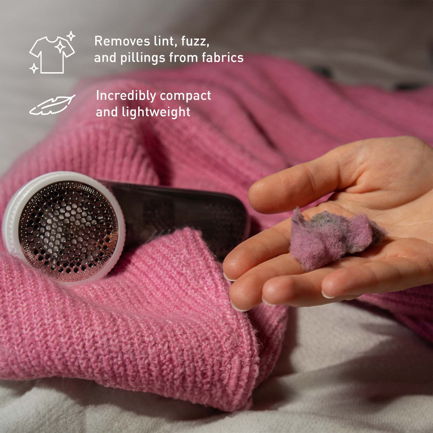 Fabric Shaver & Lint Remover with Cleaning Brush