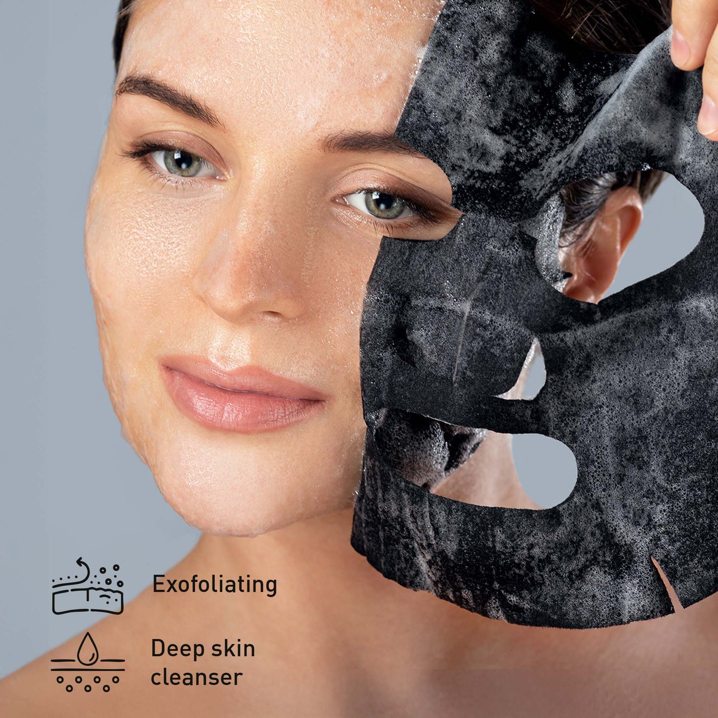 Mascarilla de carbón purificante