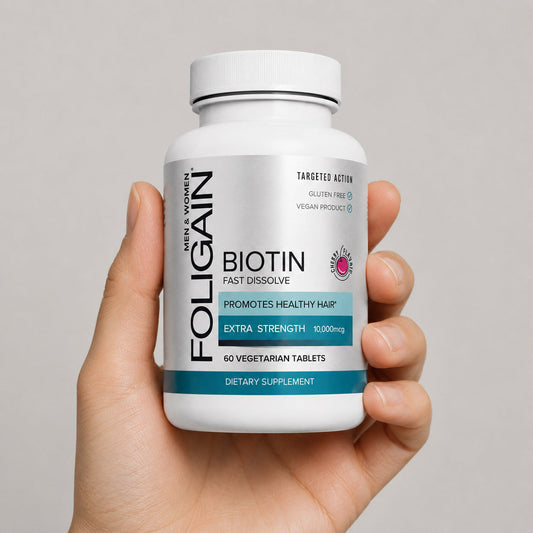 FOLIGAIN® Biotin Fast Dissolve Supplement For Healthier-Looking Hair