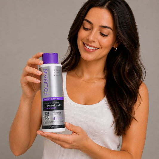 FOLIGAIN® Triple Action Conditioner For Thinning Hair For Women with 2% TRIOXIDIL® 473ml