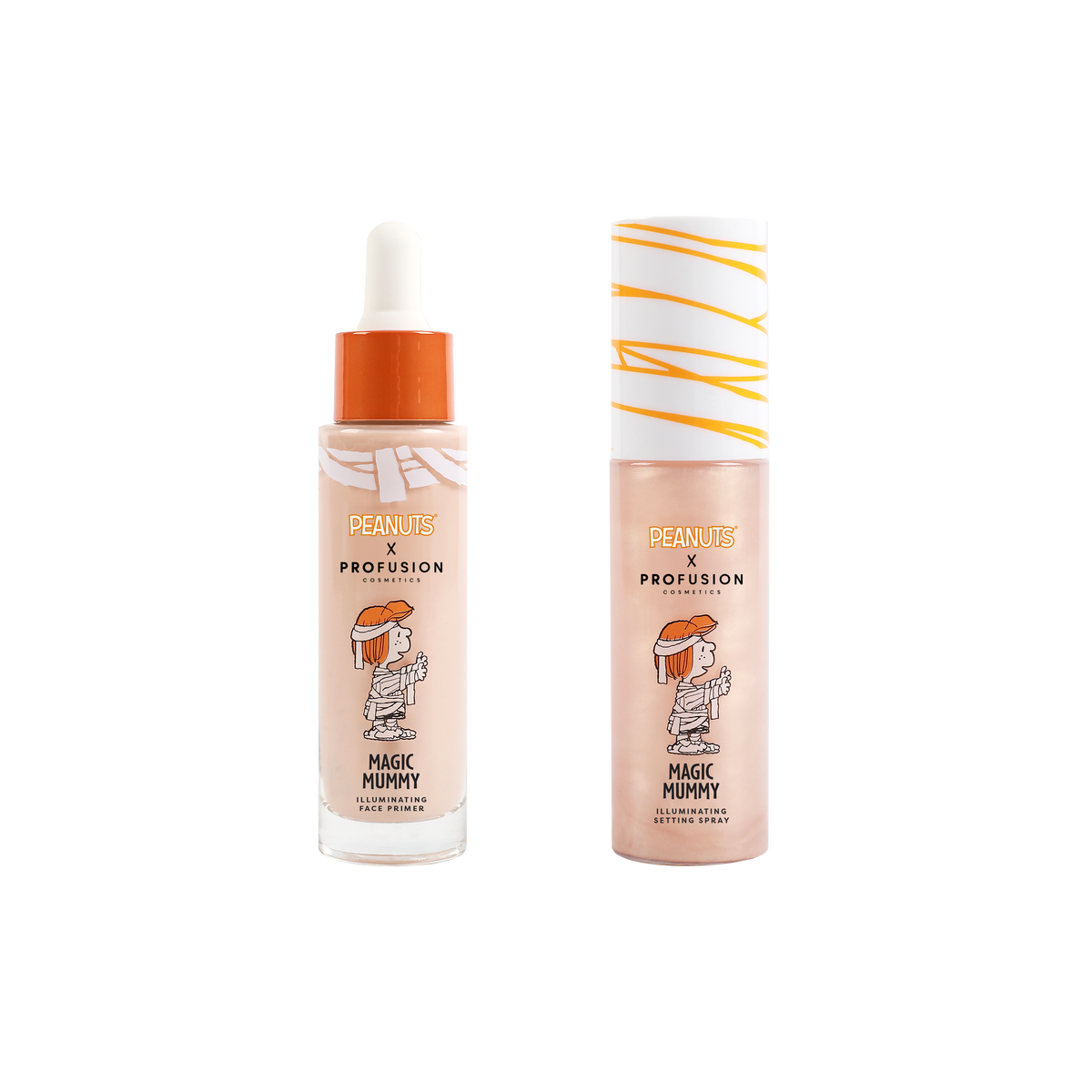 Prebase iluminadora y spray fijador Magic Mummy | Peanuts Halloween