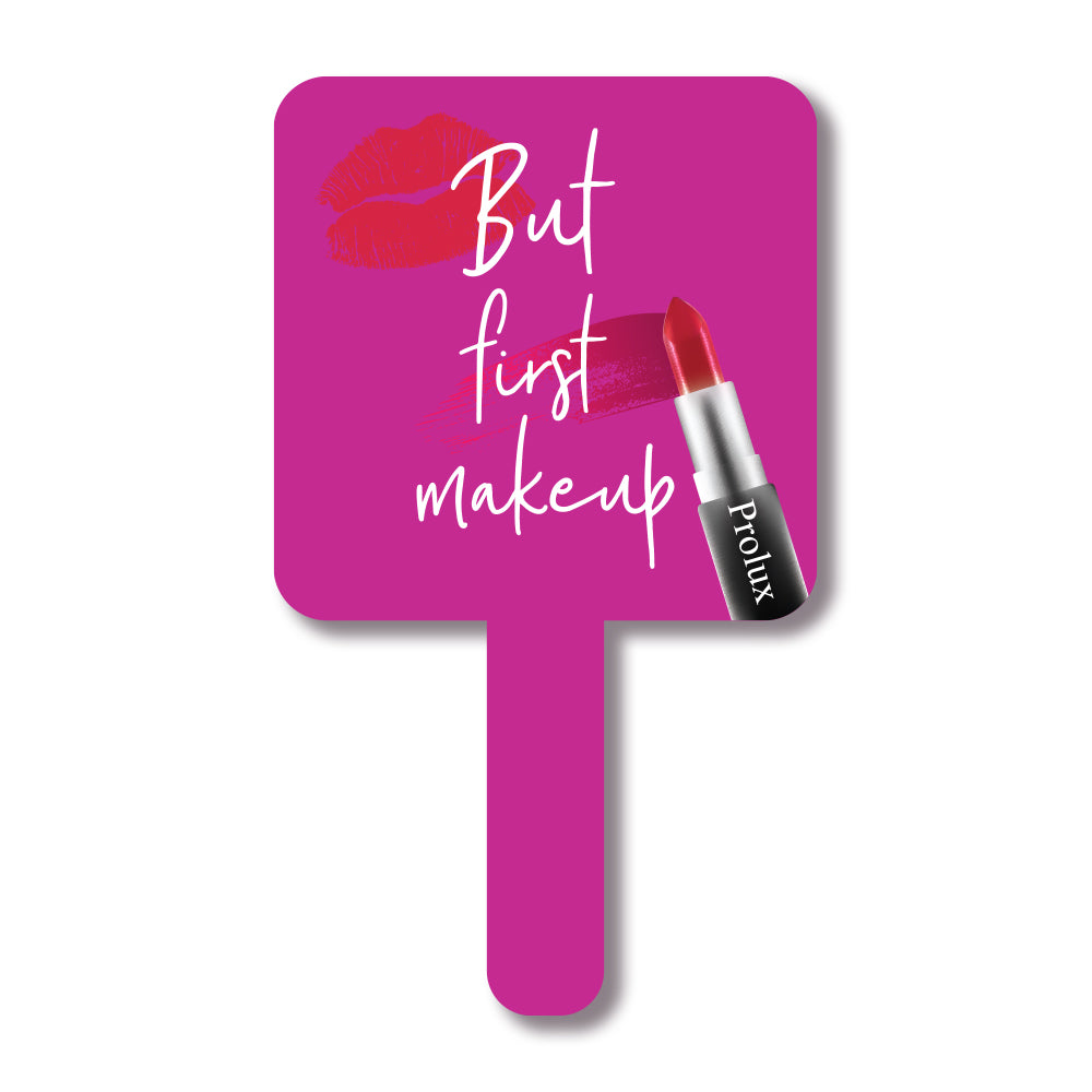 Pero primero, espejo de mano para maquillaje
