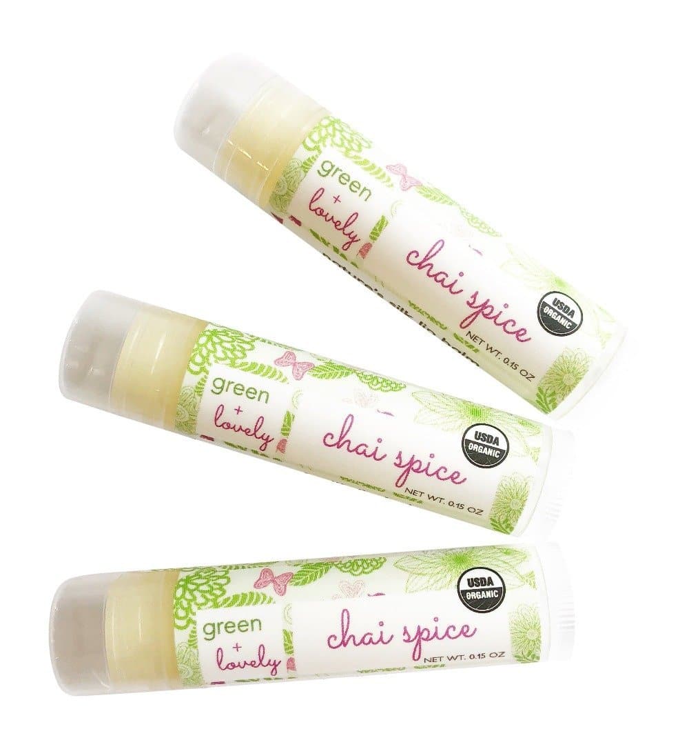 Chai Spice /// Organic Lip Balm Butter for Intense Moisture - Beauty Gift