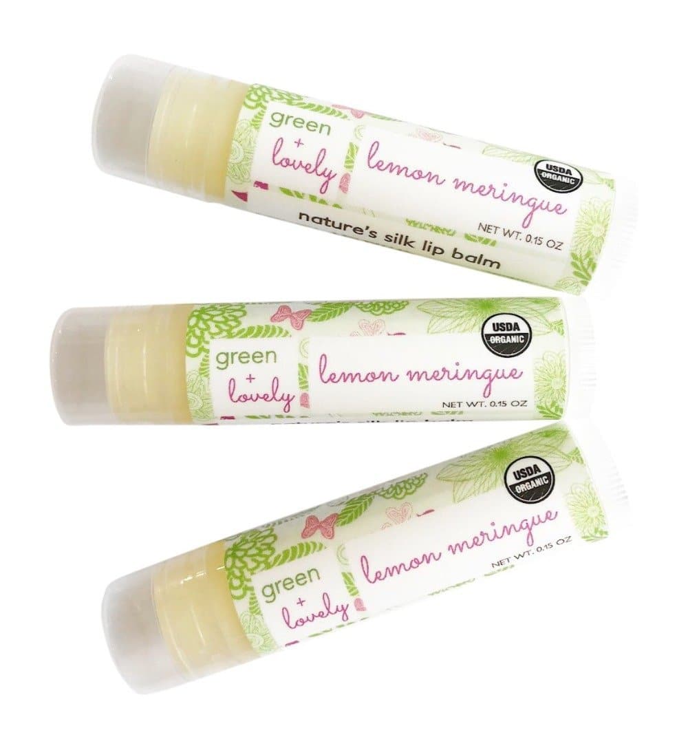 Lemon Meringue /// Organic Lip Balm Butter for Intense Moisture - Beauty Gift