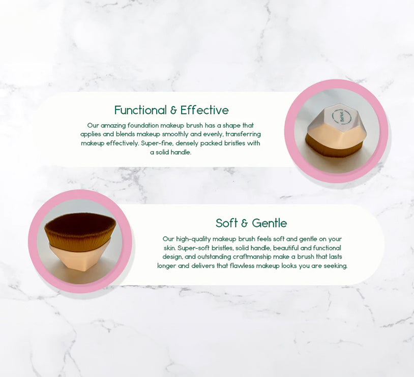 Brocha de maquillaje para base de maquillaje