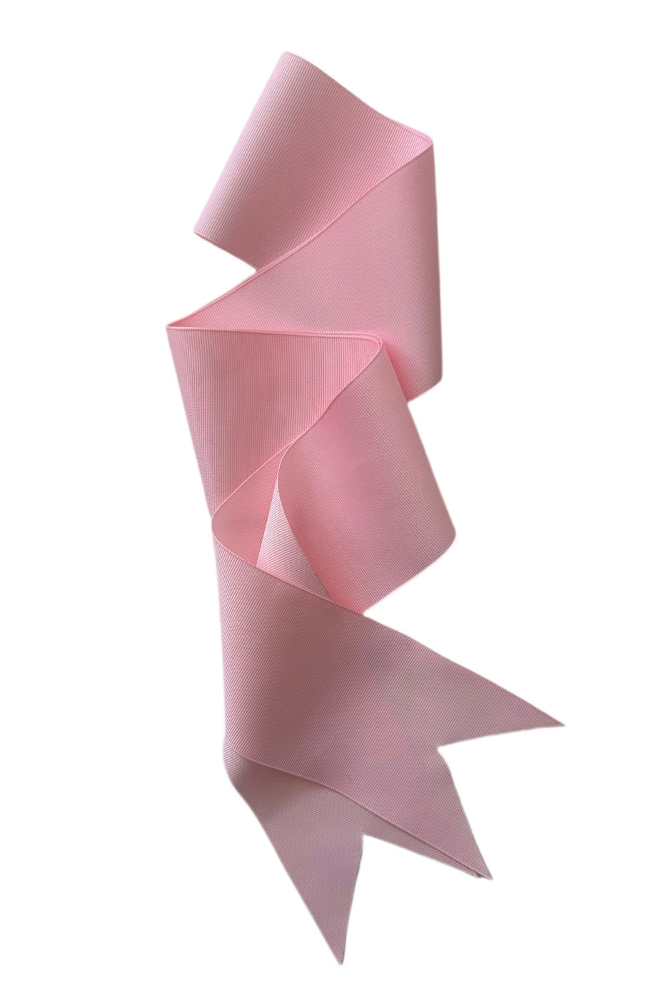 Cinta de grogrén rosa claro (ancha y corta)