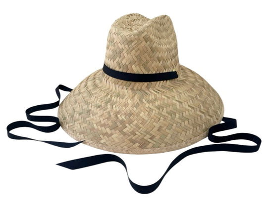 Begonia Sun Hat - Long & Thin Navy Grosgrain Ribbon