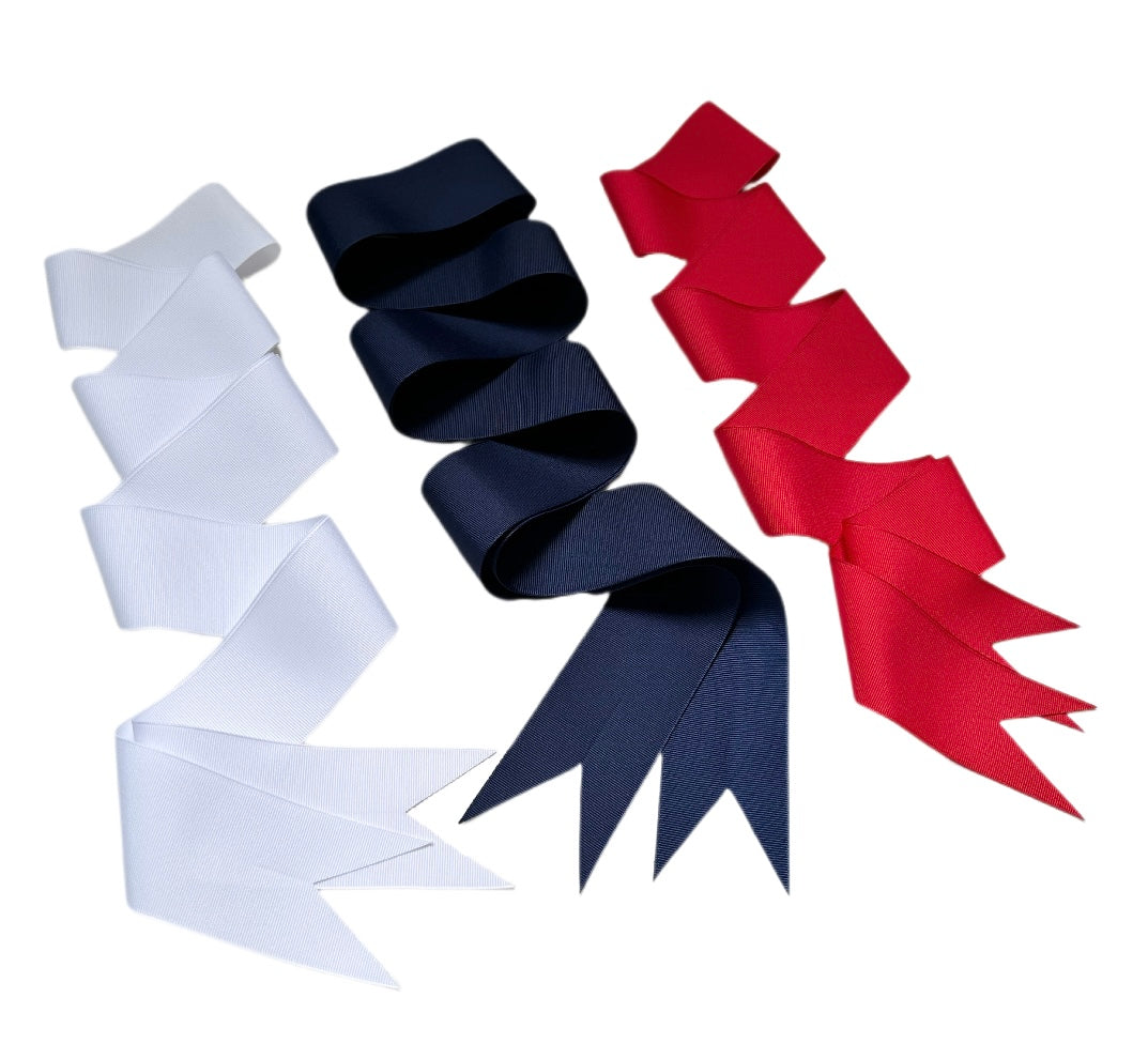 Red, White & Blue Long Grosgrain Ribbon Pack