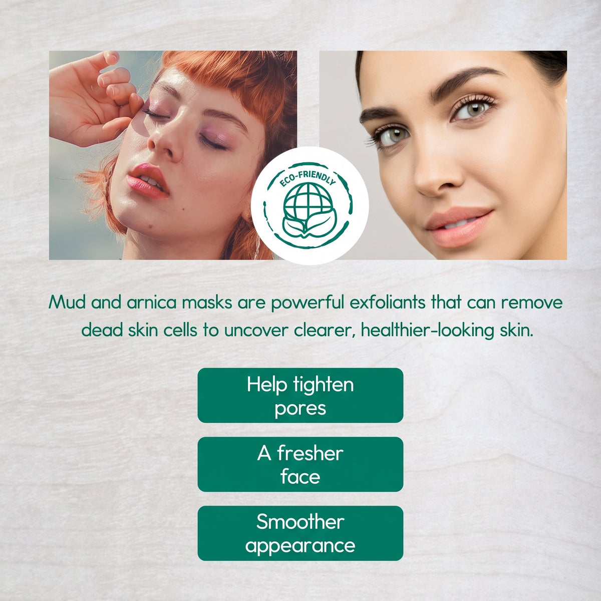 Mascarilla facial de barro y árnica (paquete de 2)