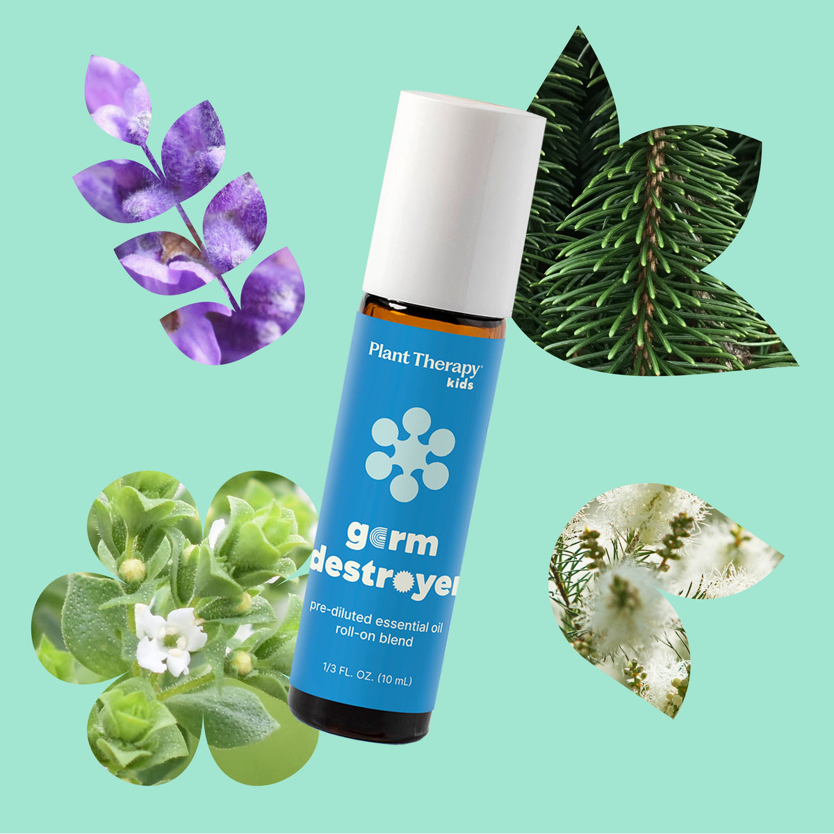 Aceite esencial Germ Destroyer prediluido en roll-on