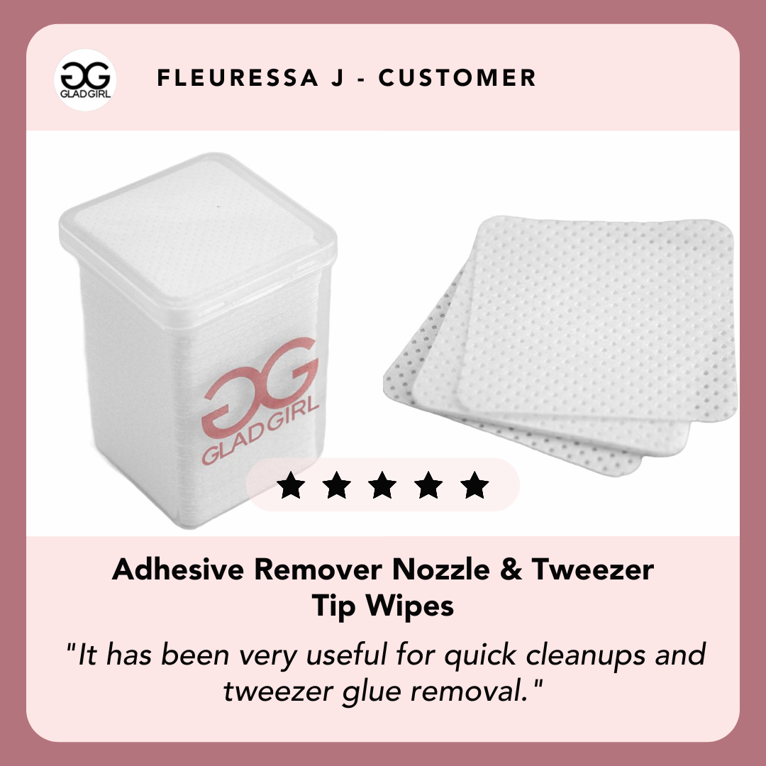 Adhesive Remover Nozzle & Tweezer Tip Wipes