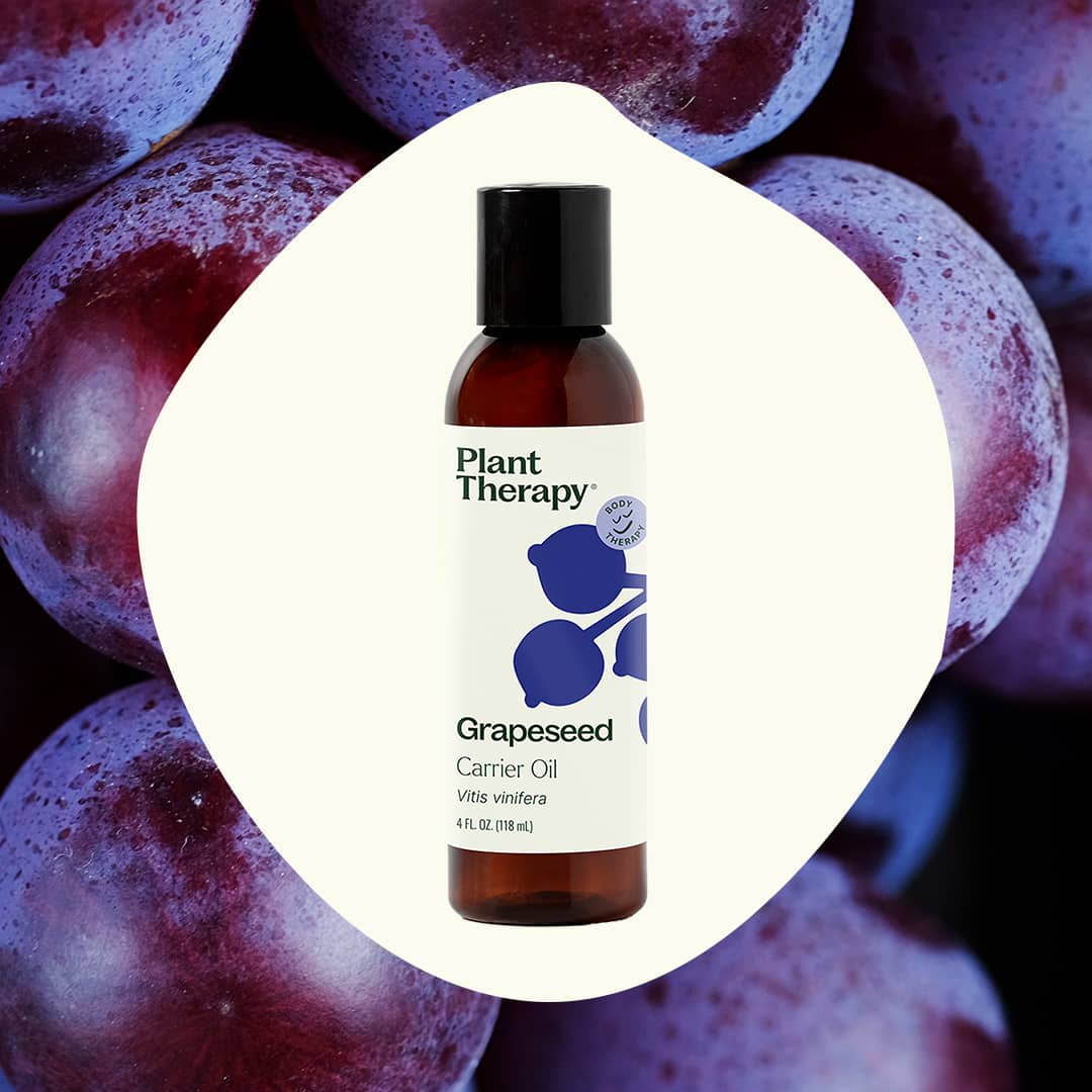 Aceite portador de semilla de uva