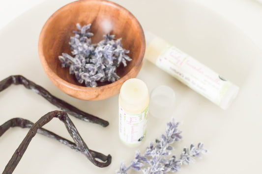 Lavender Vanilla /// Organic Lip Balm Butter for Intense Moisture - Beauty Gift
