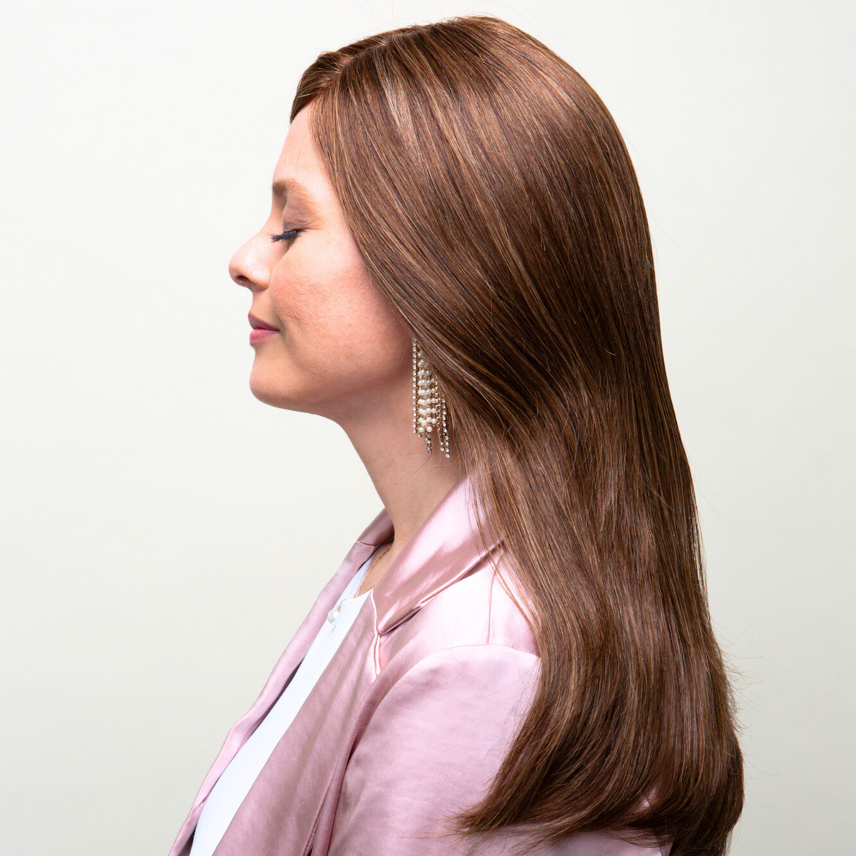Peluca Hera de 15" de cabello humano Remy con encaje frontal (anudada a mano)