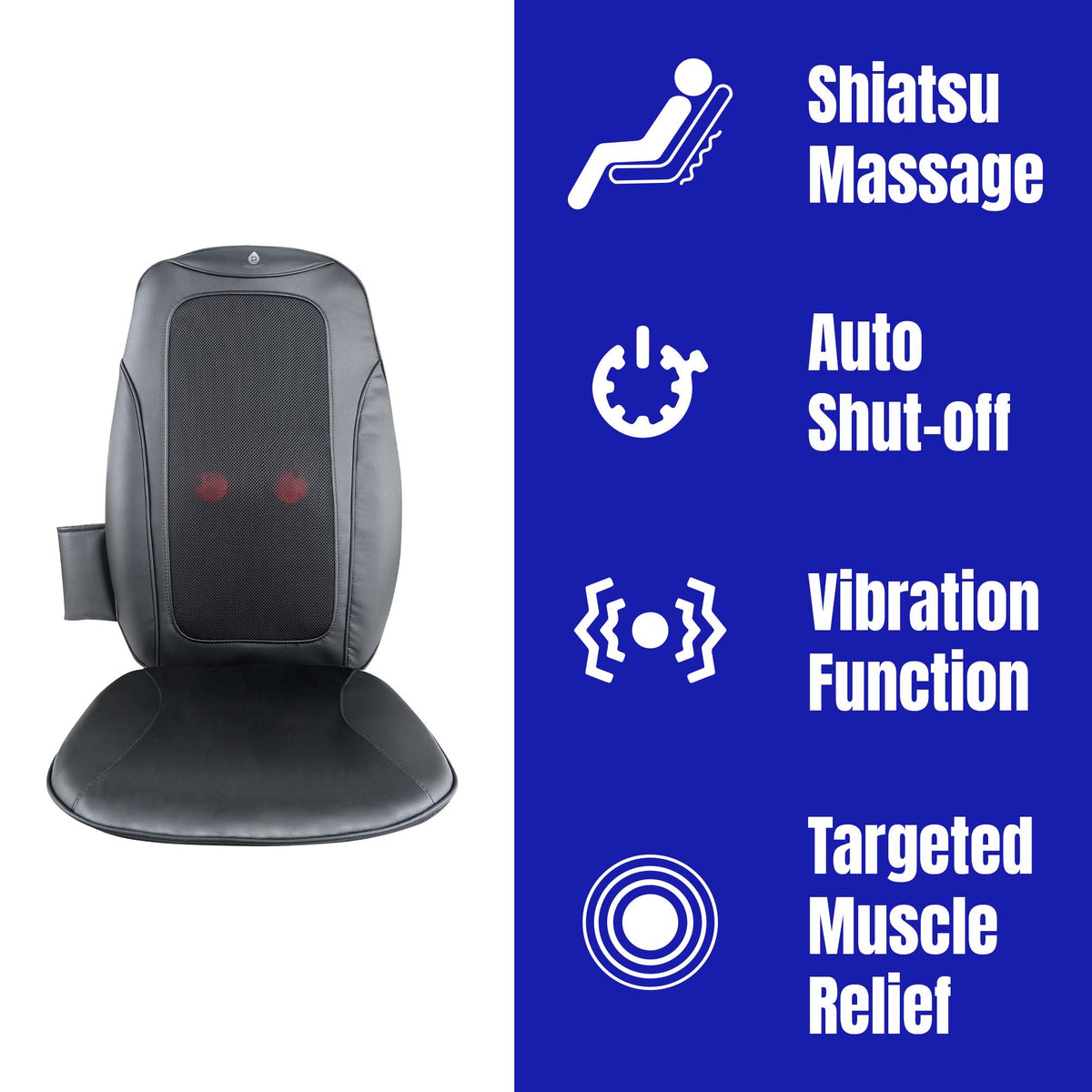 Masajeador de silla Shiatsu con vibración: relajación total