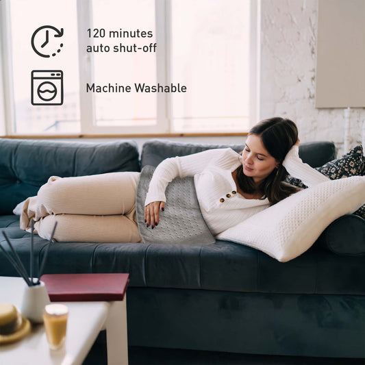 Ultimate Muscle Recovery & Pain Relief Bundle: 6 Speed Massage Gun & Electric Heating Pad