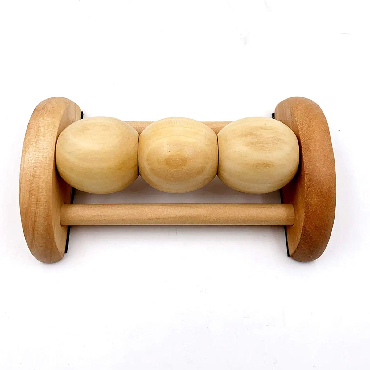Rodillo masajeador de pies de madera totalmente natural
