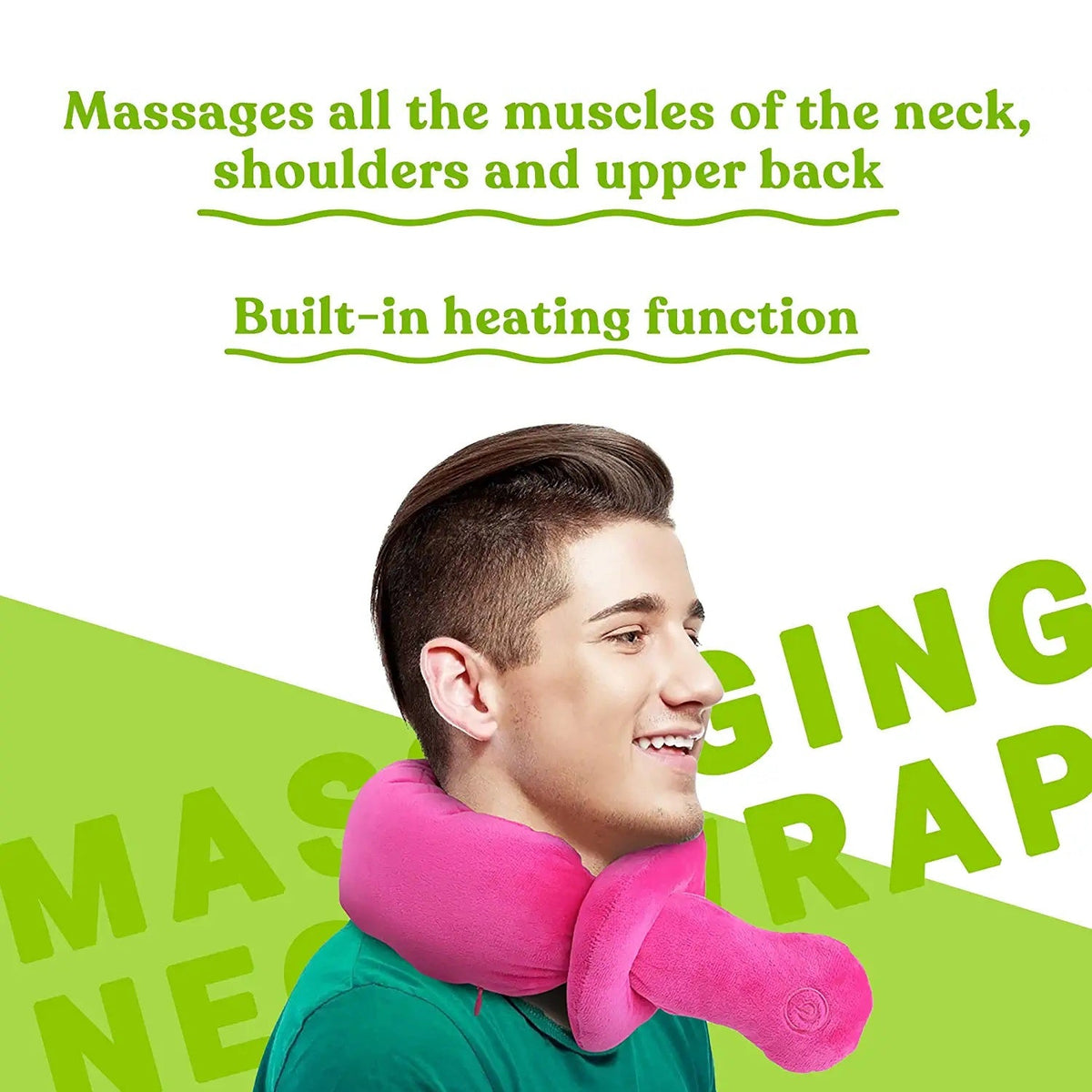 Envoltura de masaje portátil ajustable para cuello y hombros
