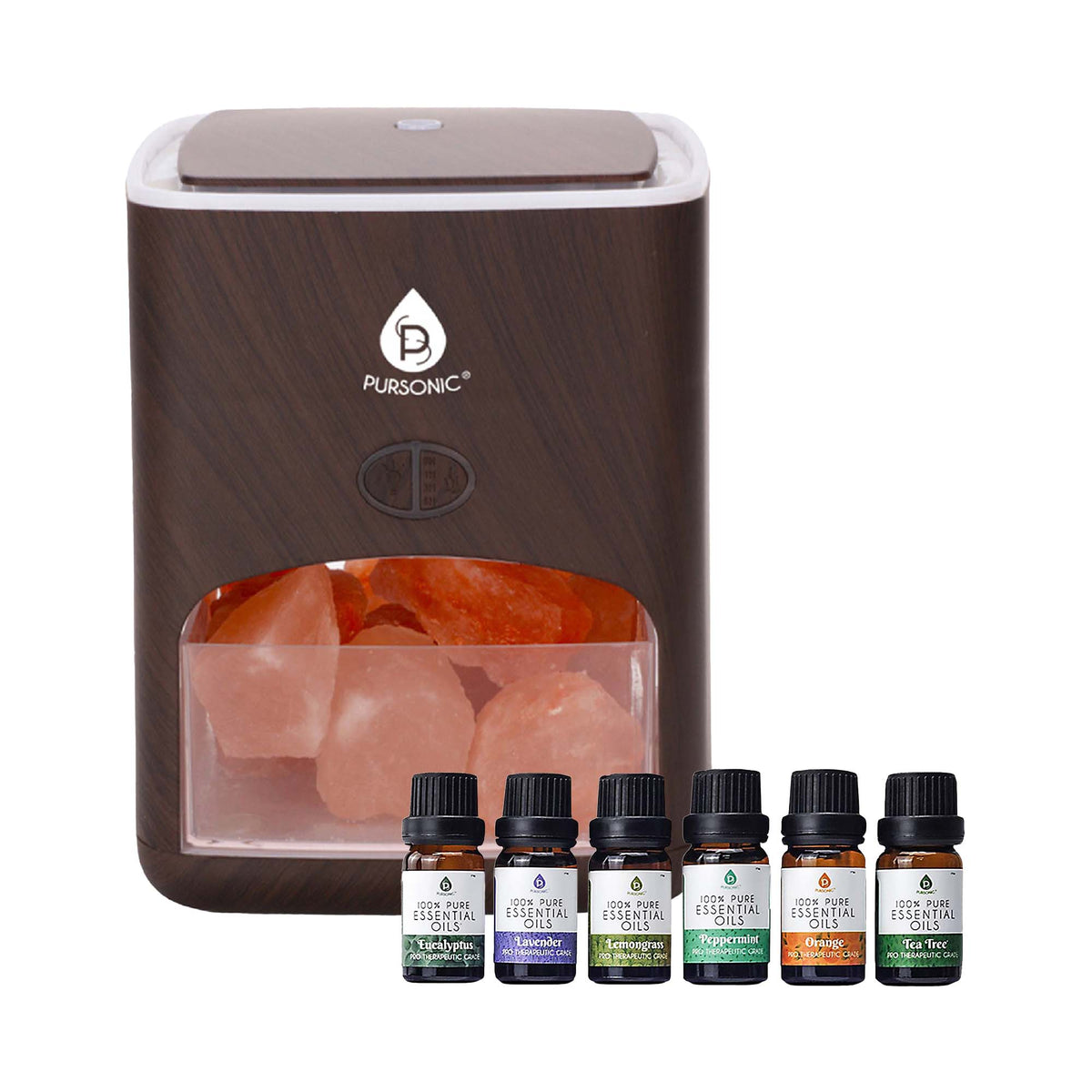 Difusor de sal 3 en 1 y set de 6 aceites esenciales