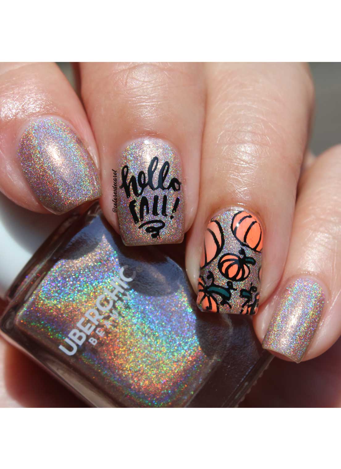 It's Pumpkin Spice Season - Holographic Polish