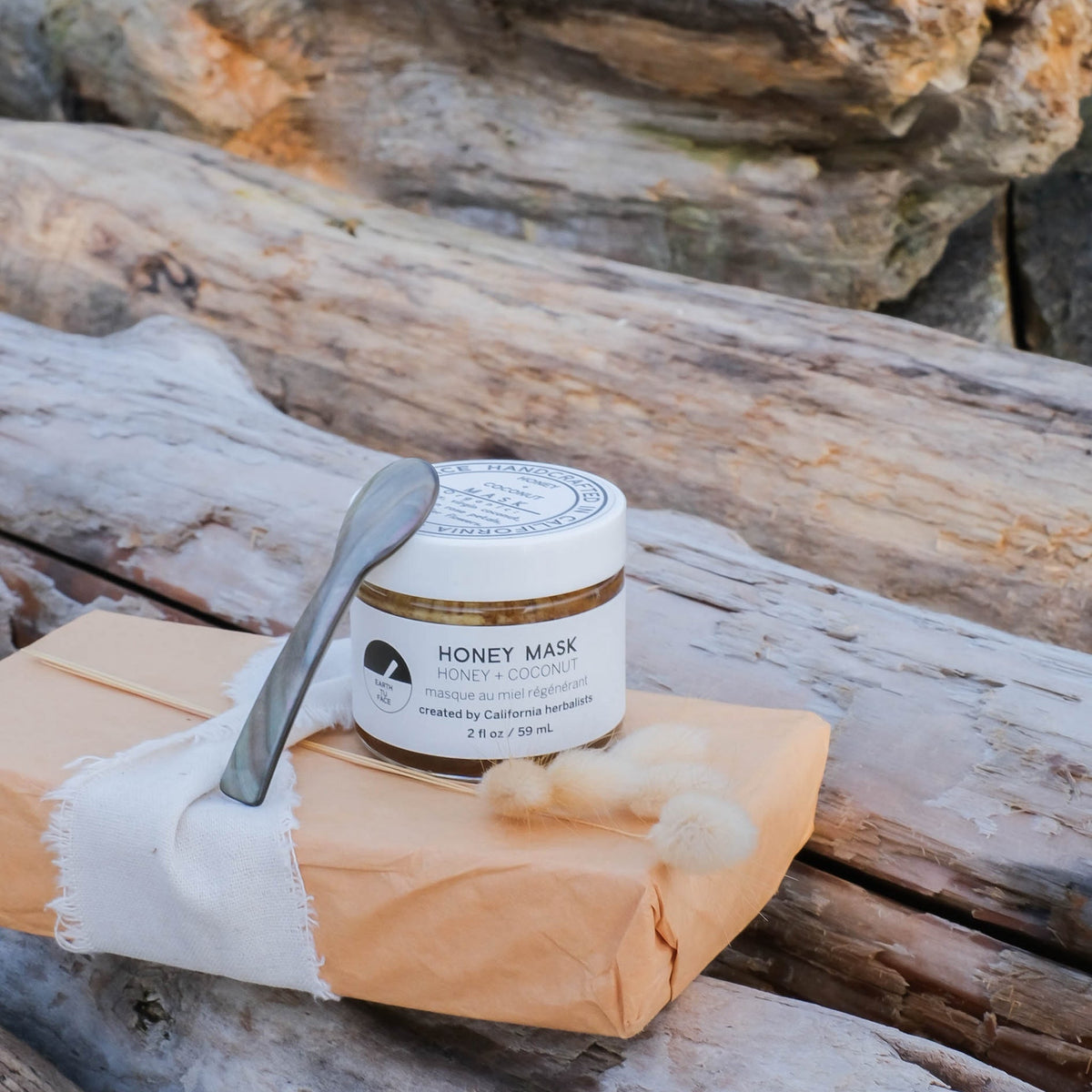 Masque au miel + Cuillère en nacre