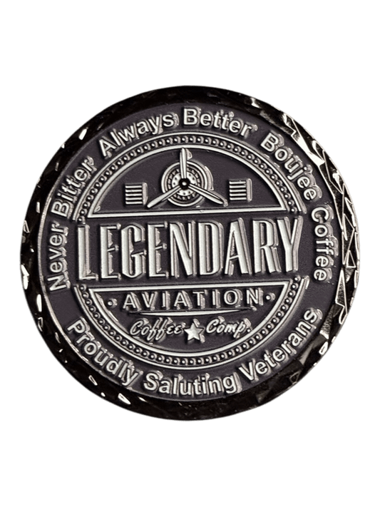 Legendary Aviation Challenge Coin - Limited Edition 100% USA Made