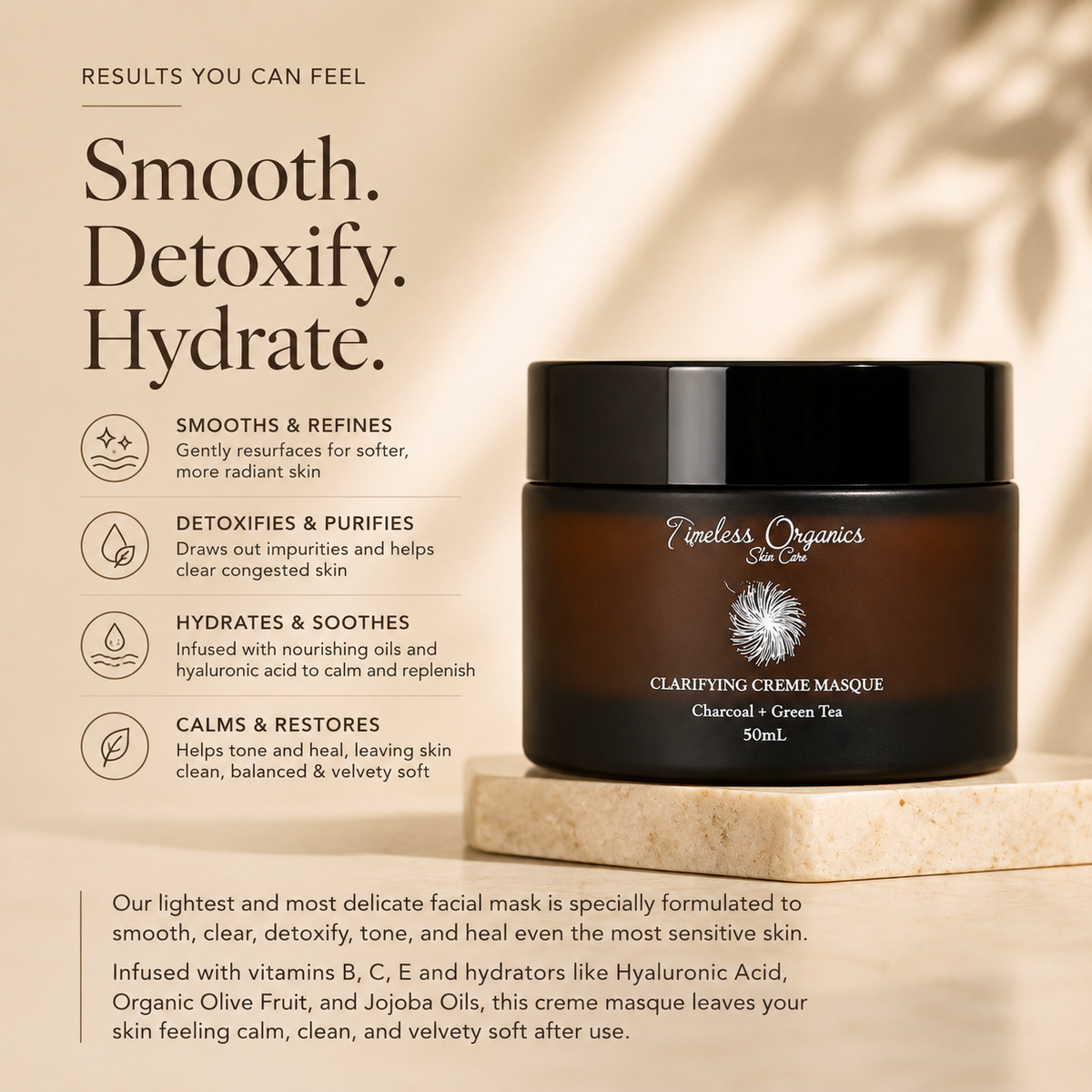 Masque Crème Purifiant au Charbon