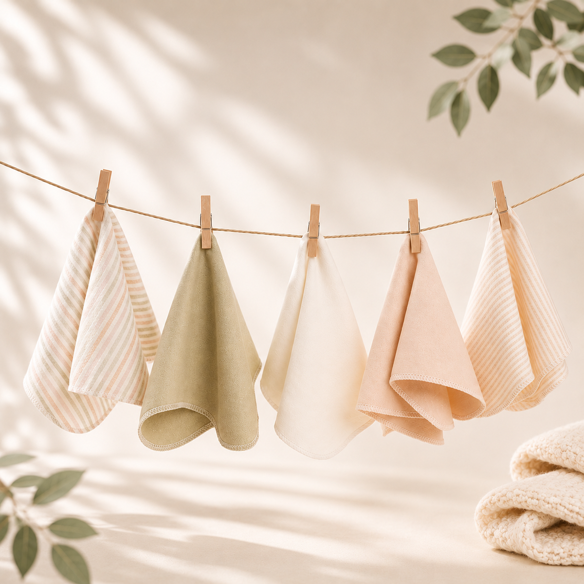 Lingettes lavables pour bébés