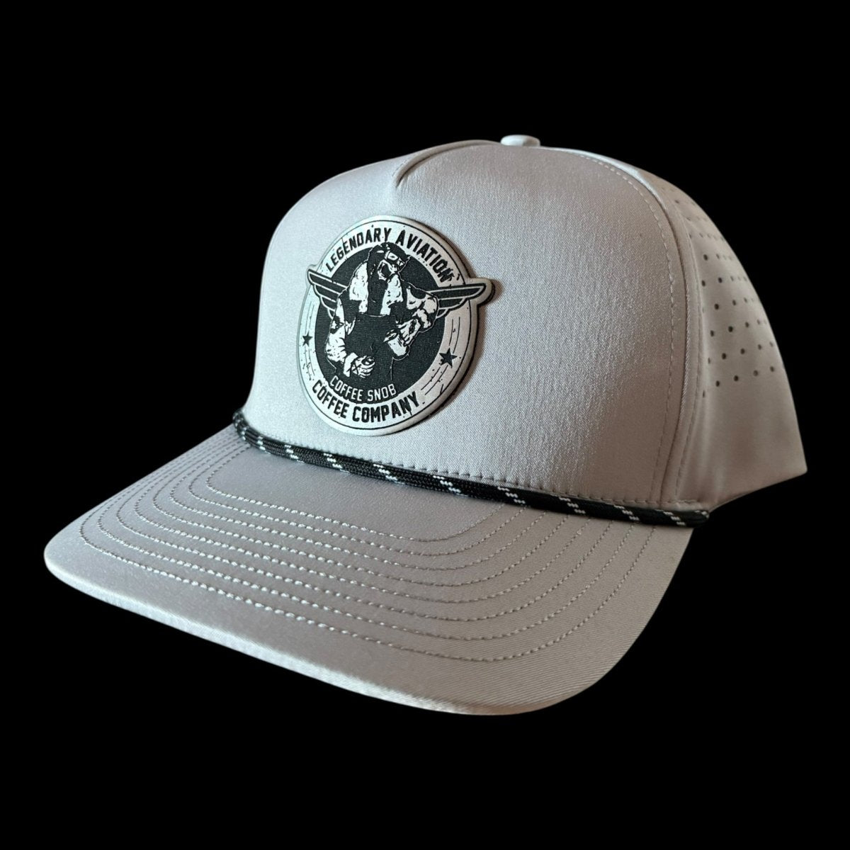 Gorra de aviador de alto rendimiento con calavera legendaria