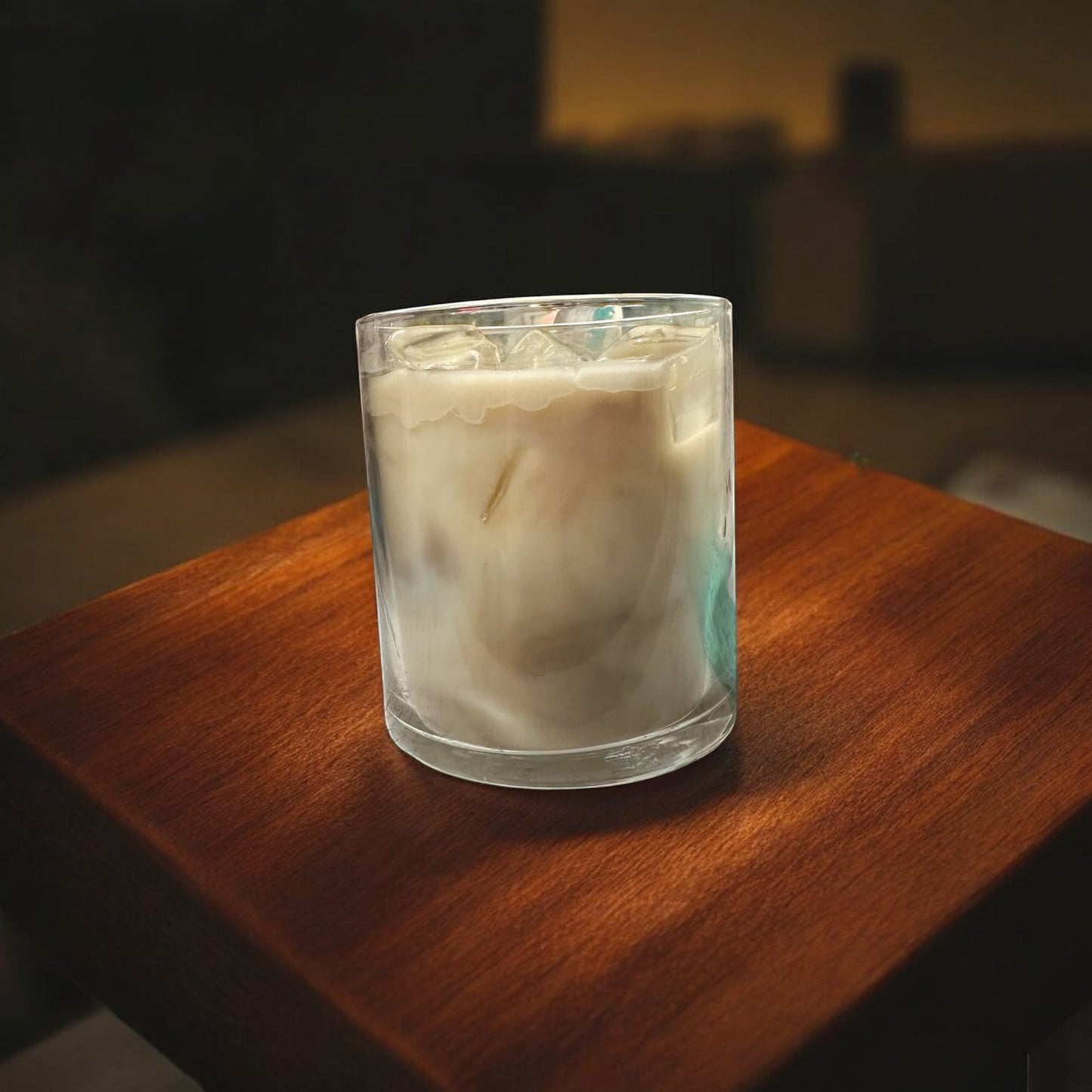 Vela de café helado con polvo negro