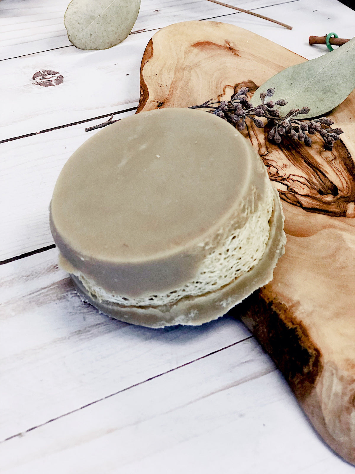 Jabón de lufa con leche de coco