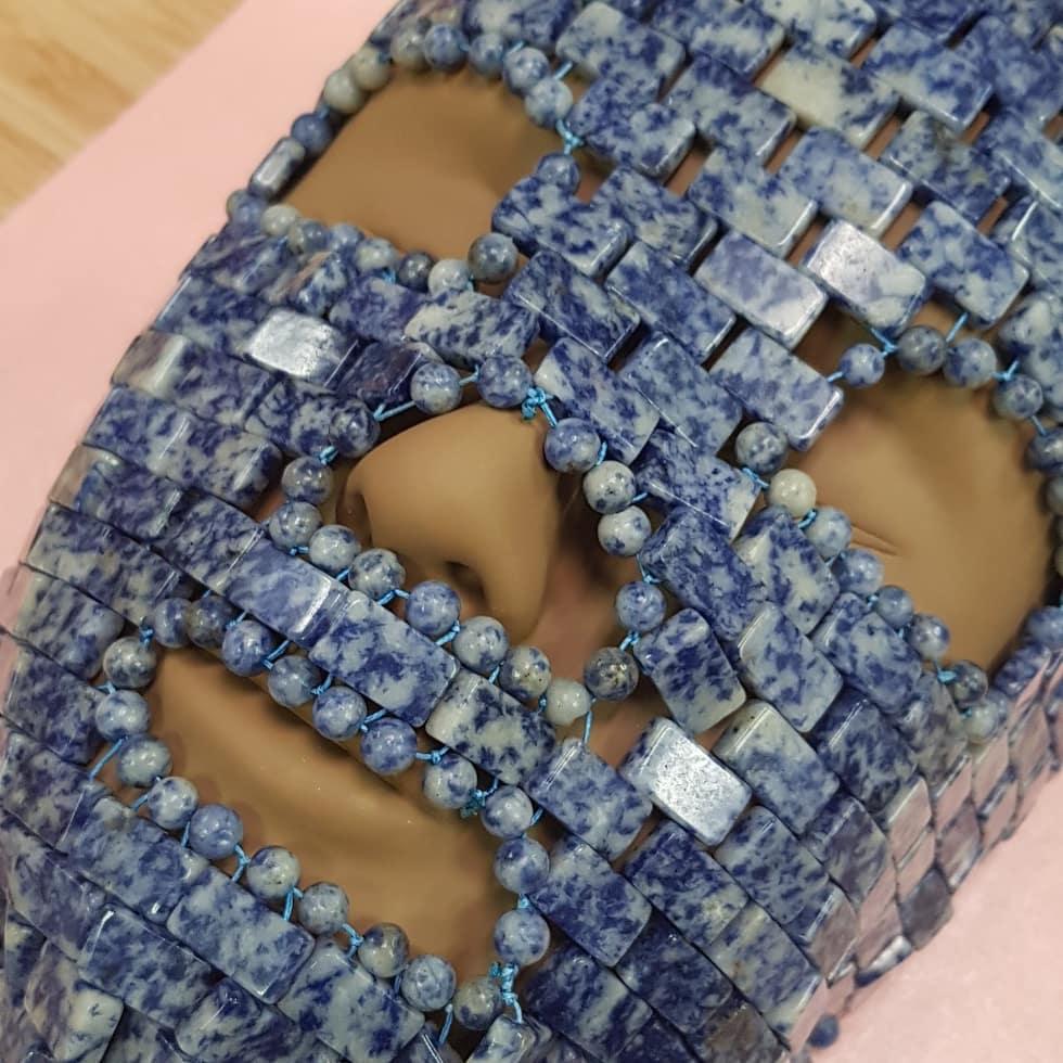 ZAQ Blue Sodalite FACE MASK - Handmade