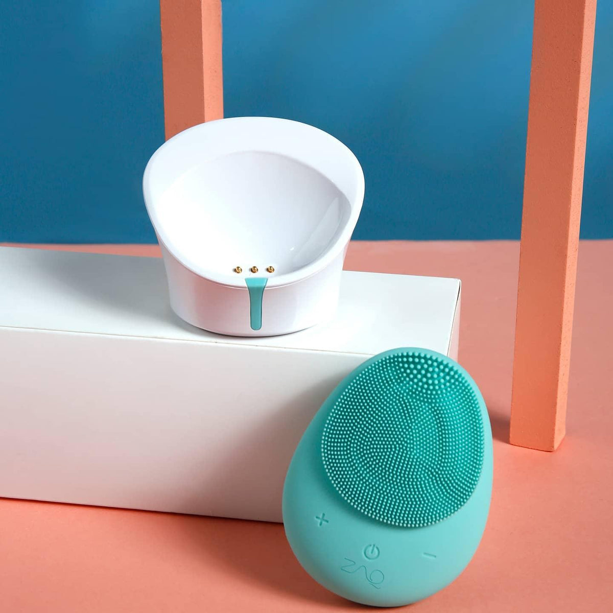 Cepillo limpiador facial de silicona Mellow W-SONIC