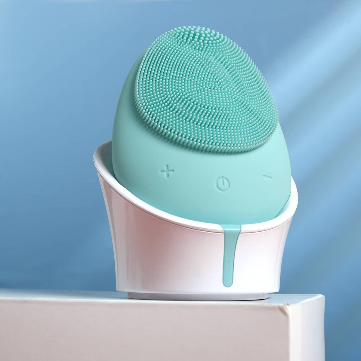 Cepillo limpiador facial de silicona Mellow W-SONIC