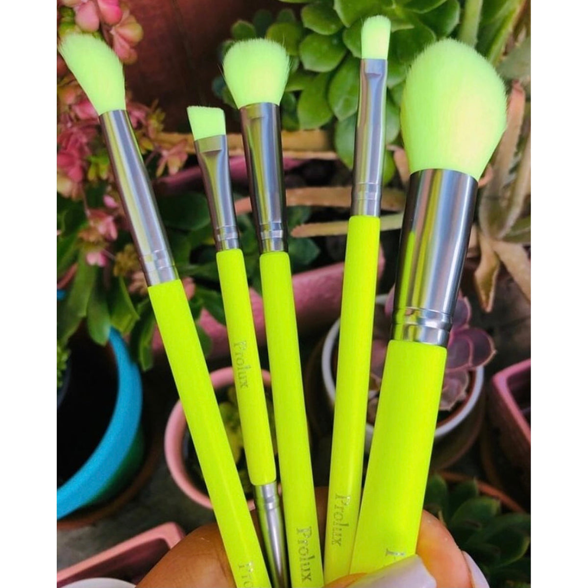 Juego de 5 pinceles de neón de lujo